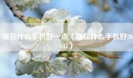 现在什么手机好一点（现在什么手机好2021）